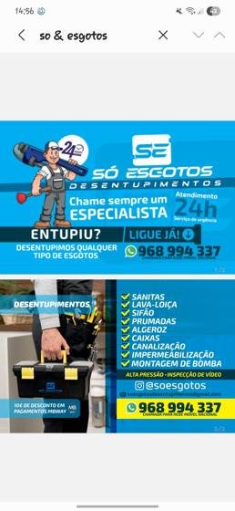 Trabalho de canalizacao e desentupimento realizado pela So Esgotos, foto 180